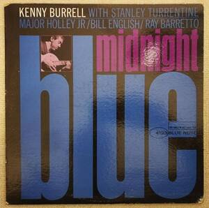 個人所蔵 / オリジナル1963米 BLP 4123 MONO RVG 耳 コーティング Blue Note / Kenny Burrell / Midnight Blue / 超音波洗浄済+VPI HW-16.5