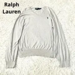 Ralph POLO ラルフローレン　ポロ　薄手　Vネック　ニット　カットソー