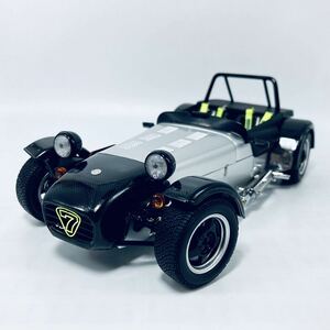 KYOSHO 京商 1/18 CATERHAM SUPER SEVEN JPE (Black with Carbon) Vauxhall twin-cam ケータハム スーパーセブン JPE カーボンF KS08225C