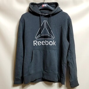 D5 Reebok 灰色 グレー L リーボック プルオーバー パーカー スウェット フーディー ロゴ スポーツ ビンテージ アメリカ USA 古着 メンズ