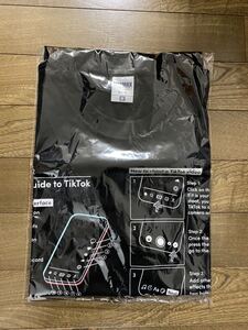 未使用品 TikTok Tシャツ サイズM ティックトック ByteDance 非売品 公式 ノベルティ