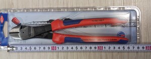 ★インボイス対応可★クニペックス【KNIPEX】250㎜7402-250 TBK 強力型斜ニッパー（硬線用）落下防　新品未使用★在庫あり