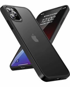 COSOIK iPhone 11 Pro 用 ケース 耐衝撃 滑り止め 指紋防止 米軍MIL規格 マット仕上げ ストラップホール付き SGS認証 マットブラック 