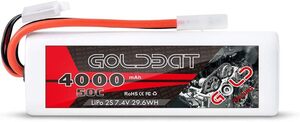 GOLDBAT 4000mAh 50C 2S 7.4V リポバッテリー TAMI YA プラグ付き Lipo バッテリー ラジコン