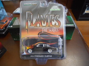 ★★1/64 グリーンライト フレイムス スチュードベイカー チャンピオン1954 Greenlight Flames Studebaker Champion★★