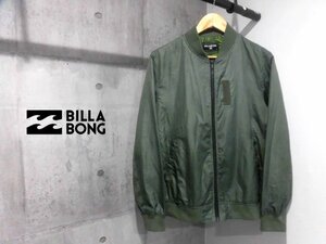 BILLABONG ビラボン ナイロン フライトジャケット M/ミリタリー ブルゾン/MA-1/オリーブ/メンズ/AG012-760