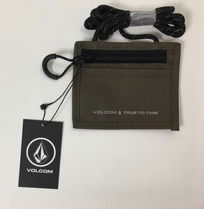 VOLCOM ボルコム D60120JAMIL① トラベルウォレット TravelWallet サコッシュ 紐付きの財布 ミリタリー色 ヴォルコム 新品 即決 送料無料