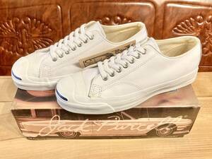 ★☆90s!USA!レア!converse JACK PURCELL LEATHER 白 7.5 25.5cm コンバース ジャックパーセル レザー ホワイト デッド ビンテージ 238☆★