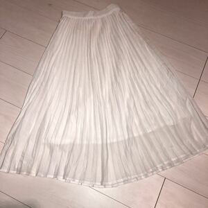 カージュ(Khaju) shipsシップス ロングプリーツ スカート ホワイト 323-20-0088 ロングスカート プリーツスカート