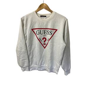 GUESS Logo Design Sweatshirt - White - Size M