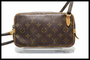 希少美中古■LOUIS VUITTON モノグラム ポシェットマルリーバンドリエール レザー ショルダーバッグ ルイヴィトン■0919uh86-3D