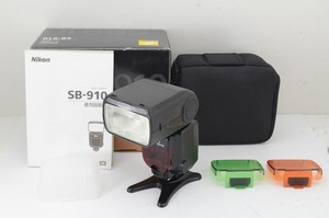 【適格請求書発行】良品 Nikon ニコン ストロボ スピードライト SB-910 元箱付【アルプスカメラ】240613d