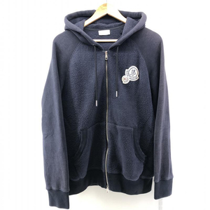 【中古】MONCLER MAGLIA CARDIGAN SWEAT ネイビー サイズL　モンクレール[240024422898]