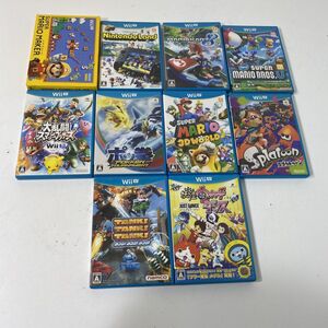 【送料無料】WiiU ソフト 10点まとめて マリオカート/大乱闘スマッシュブラザーズ/スプラトゥーン等 AAA0001/S0075/1219