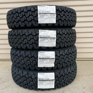 【2024年】法人宛4本18800円〜◆604V　RD-604 STEEL【145/80R12】145R12 6PRブリヂストンアクティ エブリィ軽バン 軽トラック用LTタイヤ