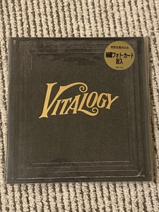 Pearl Jam 「Vitalogy バイタロジー」　初回生産分　フォトカード封入