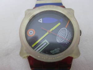 (51)☆スウォッチ Swatch AG1992　1992年製 裏スケルトン 魚 腕時計 不動 ジャンク品