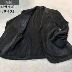 ヒューゴボス✨美品 テーラードジャケット グレー 48サイズ(Lサイズ)