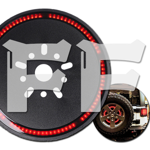 送料無料.. スペアタイヤ ブレーキ ライト サードブレーキライト ホイールライト 警告ランプ レッド.赤 JK JKU YJ TJ LED 12V 新品 BT-JL-A