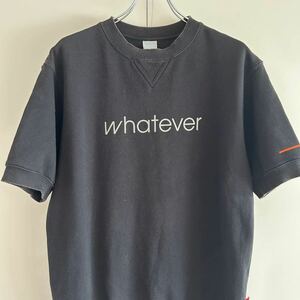 NIKE ナイキ 半袖 スウェット XL whatever 前V ブラック ストリート 大きいサイズ