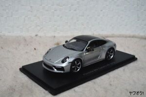 スパーク ポルシェ 992 カレラ 4S 2019 1/43 ミニカー シルバー