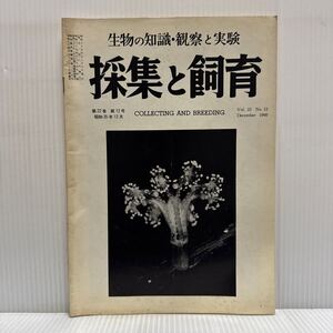 採集と飼育 1960年12月号★アサガオクラブ/帰化植物の現況/箕面生物誌Ⅳ/生物の知識・観察と実験/動植物