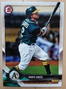 ★KHRIS DAVIS BOWMAN 2018 #45 MLB メジャーリーグ クリス デイビス OAKLAND ATHLETICS オークランド アスレチックス 本塁打王