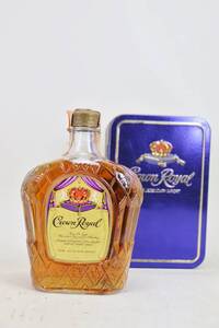 084⑧【古酒 Crown Royal 1978】スチールケース入り クラウン ローヤル 750m 40度 カナディアンウイスキー 