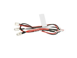 RCカーボディ用LEDライト　3mm　オレンジ　2灯セット　常時点灯　ケーブル長35cm　for　タミヤ／イーグル／GT-POWER