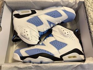 【1円スタート】Nike Air Jordan 6 UNC 28.5cm US10.5 ナイキ エアジョーダン6 UNC 新品 黒タグ