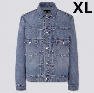 美品 20SS UNIQLO ユニクロ 2nd セカンド デニムジャケット Gジャン BLUE XL Levi