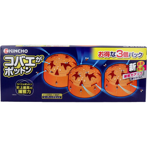 【まとめ買う】金鳥 コバエがポットン 置き型 3個入×8個セット