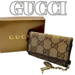 GUCCI 箱付き GGキャンバス キーケース 6308