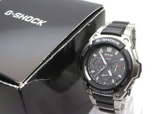 1000円スタート 腕時計 CASIO カシオ G-SHOCK MT-G 5040 MTG-1200 電波ソーラー マルチバンド6 タフソーラー グレー系文字盤 WHO E60031