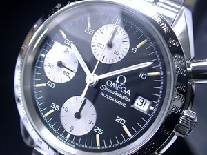 ★極美品 OMEGA Ω オメガ スピードマスター クロノグラフ ブラック バルジュー7750 3511.5000 綺麗！★