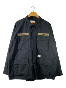 WTAPS◆ミリタリージャケット/3/コットン/BLK/192WVDT-SHM03