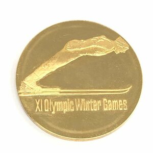 K18　札幌オリンピック冬季大会記念　金メダル　750刻印　総重量26.8g【CEBA4049】