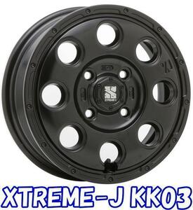 [業販限定販売] [新品] [12インチ] [4J] [XTREME-J KK03] [TOYO OPEN COUNTRY R/T] [145/80R12 80/78N] [軽トラ/軽バン] [サテンブラック]