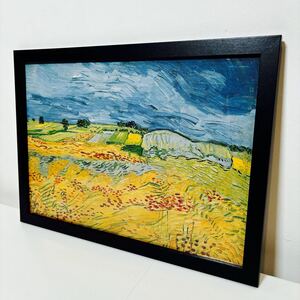 【額付きポスター】ゴッホ　Gogh　畑(新品)