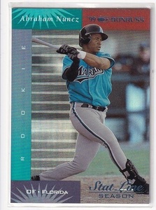 1999 Donruss Stat Line Season #87 Abraham Nunez 01/95 ファーストナンバー