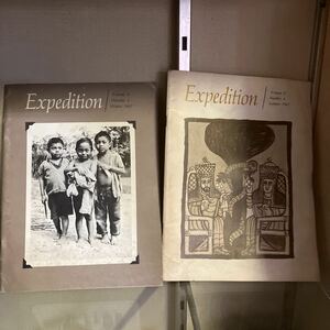 EXPEDITION MAGAZINE PENN MUSEUM 1967年2月 4月号　ペンシルベニア考古学人類学博物館　2冊　洋書