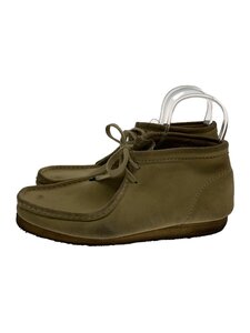 Clarks◆Wallabe/チャッカブーツ/27cm/BEG/スウェード/26773/汚れ有