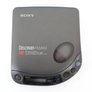 レトロミュージック　当時物　＊SONY ソニー＊Discman ディスクマン＊FM/AMラジオ付き　ポータブルCDプレーヤー ＊MODEL D-T115