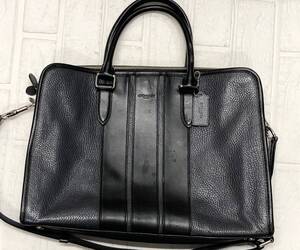 中古品　COACH コーチ F72308 レザー ハンドバッグ ビジネスバッグ ブリーフケース 書類かばん