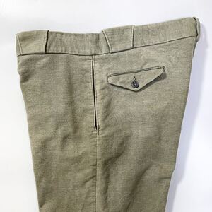 60s 70s l.l.bean エルエルビーン 筆記体タグ モールスキン ワークパンツ ビンテージ イングランド製 usa old 38×29 uk 50s 80s コットン 