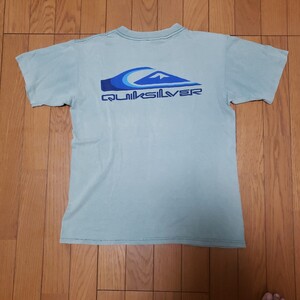 クイックシルバー　Quiksilver tシャツ BOYS Lサイズ　サーフ 穴あり