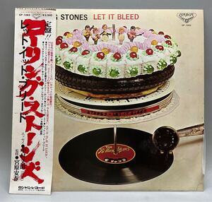 S48 帯付 ROLLING STONES Let It Bleed ローリング ストーンズ レッド イット ブリード LPレコード レコード