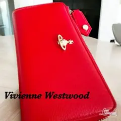 Vivienne Westwood 長財布 赤 カードポケット 大容量 便利