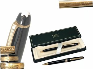 H0520 MONTBLANC モンブラン CROSS クロス ボールペン SINCE 1846 マイスターシュテュック 筆記道具 共箱