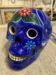 MEXICOメキシコカラベラスカル骸骨ドクロタラベラ陶芸陶器民芸品インディアン南米アメリカントリーUS西海岸サーフロック世田谷ベースケボー